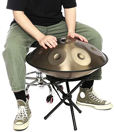 FYLZW Harmony Handpan Amara Padded Bag and Cotton Gloves, Steel Drum, Handmade, Percussion Instrument