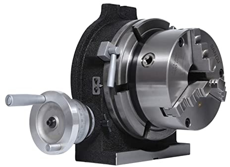 Table rotative de Plaque d'indexation Verticale et Horizontale de HV-4 pour tête d'indexation de fraiseuse de précision avec mandrin à Bride 80mm