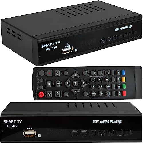 Retoo DVB-T2 Receiver, Tuner, Empfang Aller freien SD und HD, H.264, H.265, HDMI 1.4, 10bit HEVC, USB 2.0, LAN, Full-HD 1080p, Digital TV Kabelreceiver mit Fernbedienung Terrestrischer Decoder Schwarz