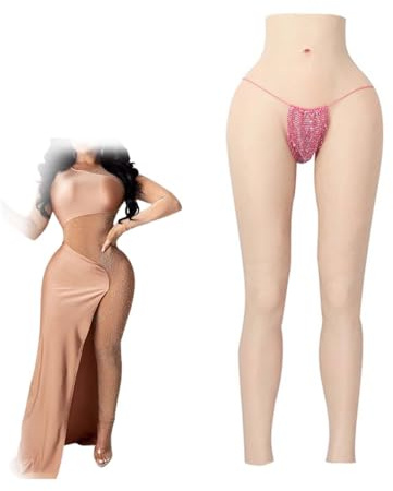 Adima Pantalones De Silicona Elevación Y Moldeo De Cadera Enchufable Calzoncillos De Alta Elasticidad para El Juego De Roles Travesti,Girly White,Upgrade
