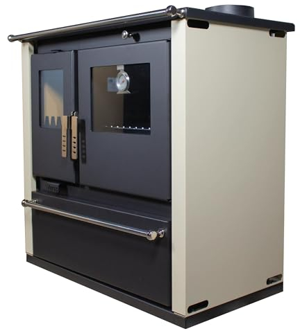 EEK A+ Verso CS Plus Stufa da cucina stufa a legna 7,7 kW – Ivory Links