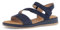Gabor Damen Sandaletten, Frauen Sandalen,Moderate Mehrweite (G),bequem,flach,Sommerschuhe,Freizeitschuhe,offene Schuhe,Blue,38 EU / 5 UK