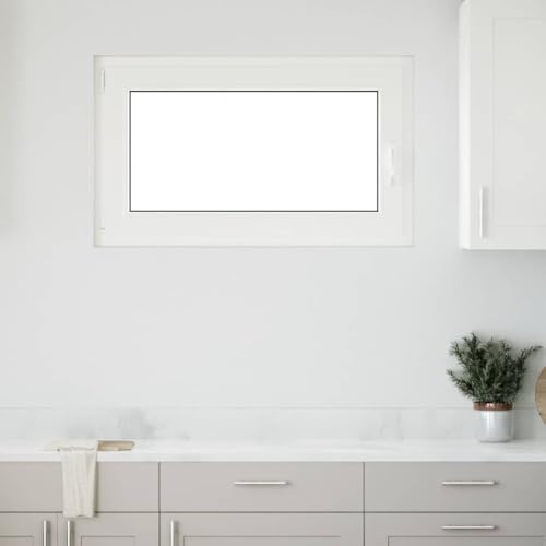 vidaXL Källarfönster RISOR 100x70 cm Tilt- och vridfönster DIN vänster vit