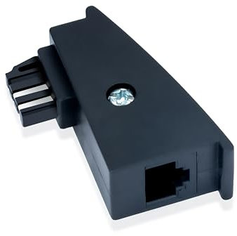 BIGtec TAE RJ45 DSL Adapter TAE-F Stecker auf RJ45 Buchse 8P2C Kabeladapter belegt 4/5 Modularadapter Telefon für Telekom Router Fritz!Box Speedport Easybox