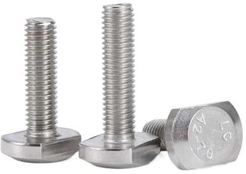 1/10 st M5 M6 M8 M10 M12 304 A2 rostfritt stål T-formad hammarskruv med spår for T-spår, geringsskena GB37(60mm,M10(1pcs))