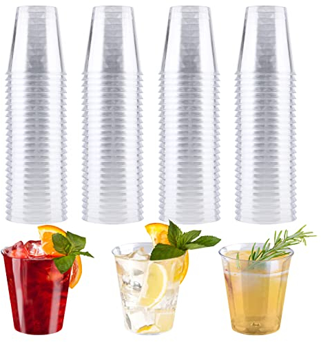 Vegena Lot de 100 verres à liqueur en plastique dur de 50 ml - Réutilisables - En plastique - Pour anniversaire, dégustation, Noël