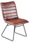 Casa Moro Lederstuhl Leonardo BRAUN aus Echt-Leder & Schmiedeeisen Esszimmerstuhl Polsterstuhl Retro-Stuhl für Küche Esszimmer Garten Terrasse SP2265