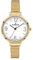 Dugena Damen-Armbanduhr 4461095 Fiona, Quarz, weißes Zifferblatt, Edelstahl, Mineralglas, Flexband, 3 bar