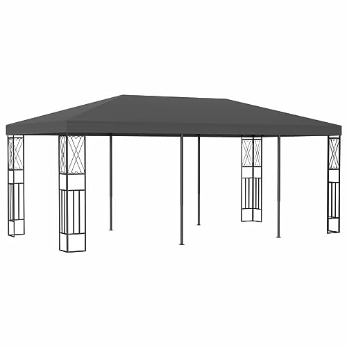 ARKEM Pavillon 3x6 m Anthrazit Stoff Pavillon Sturmfest TerassenüBerdachung
