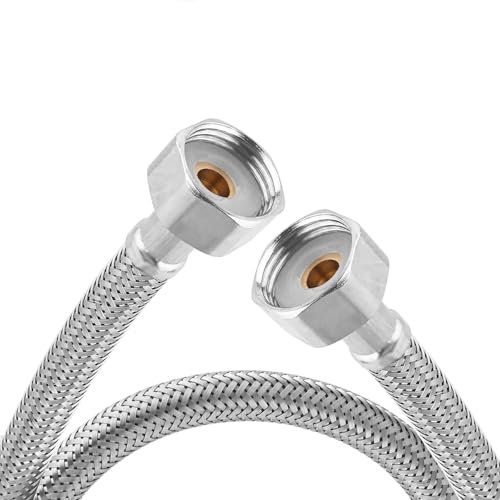 1PCS Flexible Pipes for Bathroom/Kitchen/Toilet Taps British Standard Pipe 1/2 x 1/2 BSP Fitting