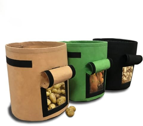 Happyyami 3 Pz Sacchetto Per Piantare Patate Dolci Sacchi Per La Coltivazione Delle Patate Sacchetti Di Patate Per La Coltivazione Borsa Per La Coltivazione Delle Piante Sacchi Per Piantare