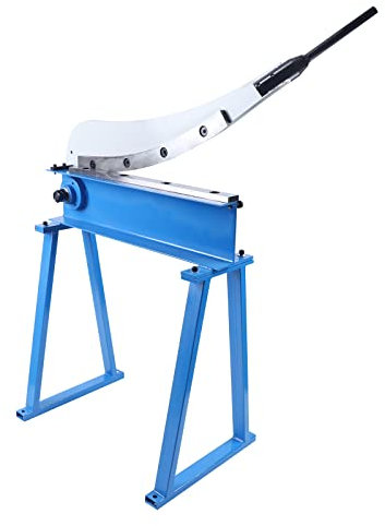 Cizalla Guillotina para Chapa metálica de 500 mm de Ancho, con Palanca Manual y Soporte Resistente para Chapa de Acero de 1,5 mm de Espesor.
