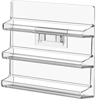 UPJAKS Pianto di Smalto per Unghie Acrilico Trasparente Scaffali per smalti per chiodo a 3 Livelli per smalti per Il Rossetto olii Essenziali Porta di conservazione per Unghie per Salone