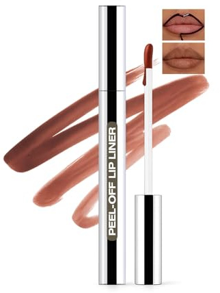 Peel Off Lip Liner - Waterproof Long Lasting Matte Formula, Nude Lip Stain Tint For Defined Contour And All Day Color Hold, Easy Application Smudge Resistant With Lightweight Feel