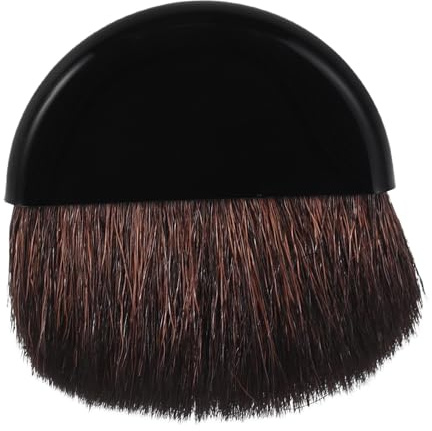 DIYEAH Brocha para Rubor de Nailon Suave, Brocha Pequeña para Contorno y Base, Pincel Compacto de 5 Cm para Maquillaje Portátil, Adecuado para Viajes y Retoques Diarios