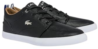 Lacoste Men's Bayliss Sneaker, Black/White, 9.5