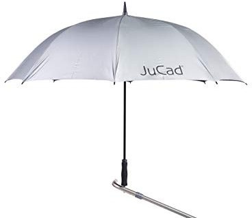 JuCad Schirm Automatik I Golf I Caddy I Trolley Silber