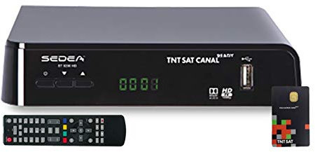 sedea Mini Récepteur TV Satellite HD + Carte d'accès TNTSAT V6 Astra 19.2E