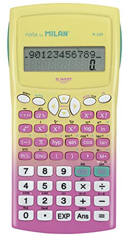 MILAN - Calculatrice Scientifique 240 Fonctions Sunset Rose