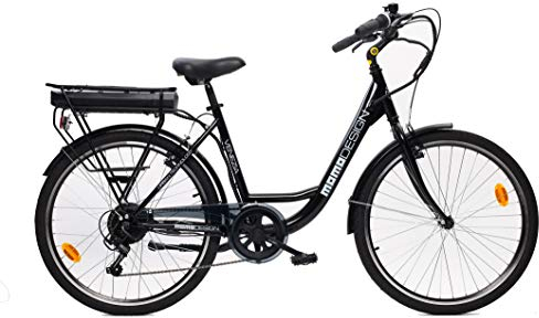 Momo Design Venezia - Elektrofahrrad mit Pedalunterstützung, Unisex, für Erwachsene, Schwarz, einzigartig
