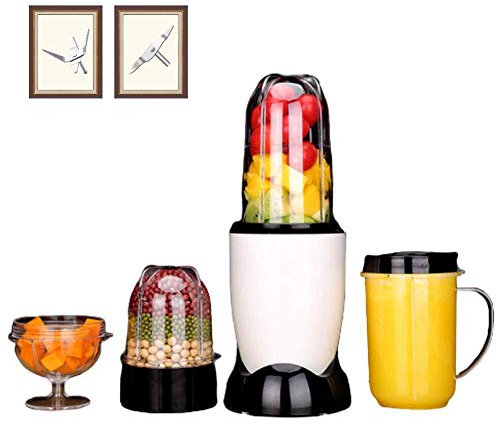 FHKBB Smoothie Blender Professional 32000 RPM Spremiagrumi Elettrico ad Alta velocità con Lame in Acciaio Inossidabile Tritaghiaccio, Tritatutto, macinacaffè e Mixer, 4 Tazze 4 coltelli