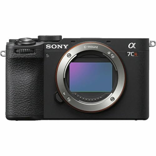 Sony Alpha 7CR | Fotocamera mirrorless full-frame con obiettivo intercambiabile (compatta, 61MP, autofocus in tempo reale, 4K60p), Nero
