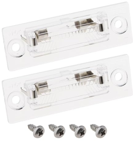 ECSiNG 2PCS LED Licence Number Plate Light 3B5 943 021 A/B/D / 3B5 998 026 A / 3BD 943 021 / 1KD 943 021 Compatible with Passat Caddy Transporter
