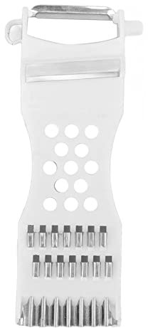 Sbucciatore Pela Patate E Verdure, Grattugia per Formaggio, Con Impugnatura in Plastica E Lama in Acciaio Inox 7 in 1 Taglia Verdure Portatile Da Cucina