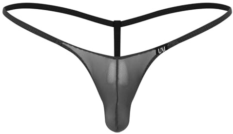 Oyolan Uomo Perizoma Spago Sexy Trasparente Mini Bikini Thong Jockstrap Gay Slip biancheria intima Tanga G-String M-XXL