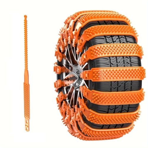 yuluxlh Reifen-Kabelbinder für Schnee für Citroen ami AMI Xsara Picasso Berlingo C1 C2 C3 Aircross C4, Wiederverwendbare Auto-Anti-Schneeketten, Auto-Winterreifen-Felgenkette