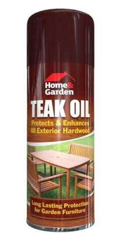 DIOXSTAR Teak Oil Spray Paint, Gloss Finish, Non-Cracking, Fast Drying, Long-Lasting Performance, Easy To Apply, Portable And Lightweight, Ideal Use For Home And Garden, 400 ML (Pack of 1)