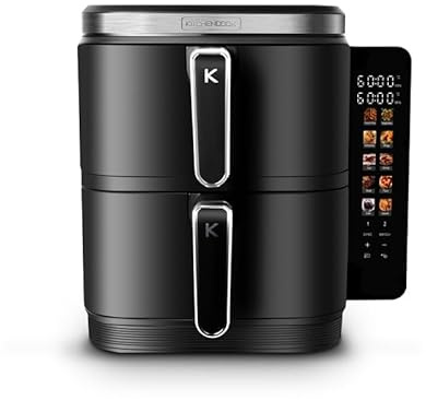 Kitchencook - Airflow12 Led - Friteuse à Air Verticale 12l - 10 Programmes - Panneau Tactile Led - 2800w