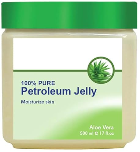 Aloe Vera Enriched Petroleum Jelly, Nourishes Skin, Prevents Dryness, 100% Pure, Large Family Size 500ML Tub