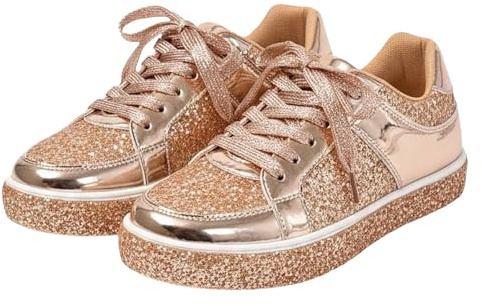 Glittersneakers, dam, paljetter, löparskor, mode, elegant, festliga, bröllop, promenadskor, slip-on, glitterskor, festskor, sportskor, löparskor, utomhus, fitness, löpning, joggingskor