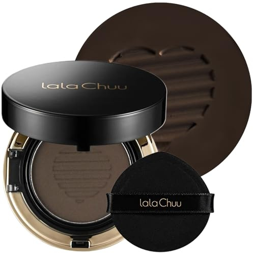 LALACHUU Hair Powder, Hair Powder for Women & Men Root Touch Up Hair Color, Hairline Powder Instantly Gray Water-Resistant Bald Spot Concealer 0.53 Ounce, Dark Brown