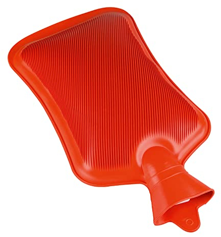 Kopp Verlag Wärmflasche 3 Liter - 100% Gummi robuste Material - Premium-Qualität - Alltagsprodukt - mit Haltelasche - Wohlbefinden