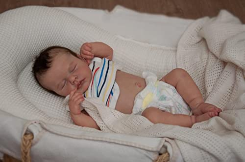 Zero pam Reborn Baby Junge 20 Inch 50cm Lebensecht Reborn Baby Vollslikon Vinyl Poseable Waschbar Realistische Silikon Baby Junge Echte Puppe Für Kinder