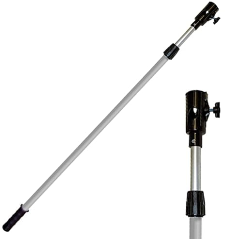 Ynkus - Pintar Paredes Rugosas, Gotelé, Fachadas y Muros | Alargo Aluminio Extensible con Cabezal para Rodillos y Brochas (2m)