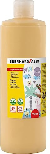 Eberhard Faber 578909 – fingerfärg för barn, färg persika, innehåll 750 ml, snabbtorkande och tvättbar