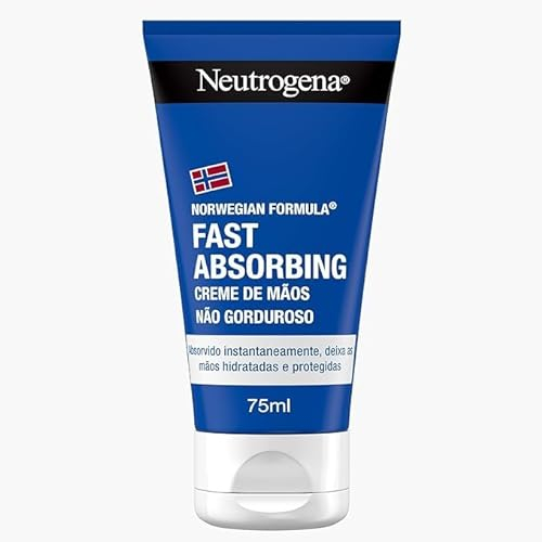 Neutrogena Formula Norvegese Crema Mani Assorbimento Rapido, Crema mani riparatrice con Glicerina e Vitamina E, Crema mani secche e screpolate dalla texture leggera ad assorbimento rapido, 75 ml