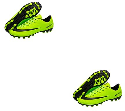 wueiooskj 2 Satz von Fußballschuhe, Unisex, tragbar, für Training, Training, Schuhe, Turnschuhe, Schuhe, Geburtstagsgeschenk, Grün, Größe 39, Grün Größe 39, 2Satz