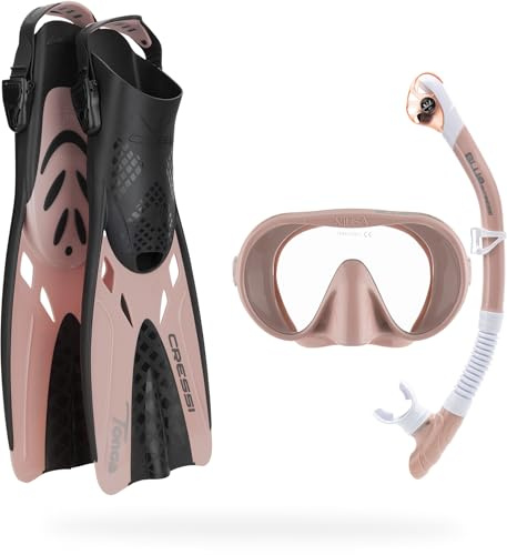 Cressi Musa Explorer Set Snorkeling Sets, Roségold, S/M