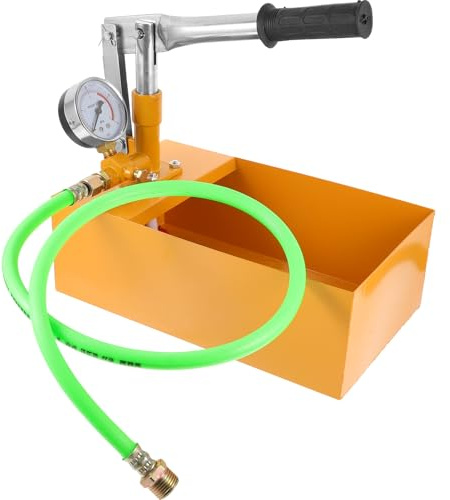 SOLUSTRE Pompa Di Della Pressione Idrostatica Manuale 40kg in Alluminio Quadrante Grande Per Tester Idraulico e Test Pressione Acqua Ad Uso Industriale e Edilizio
