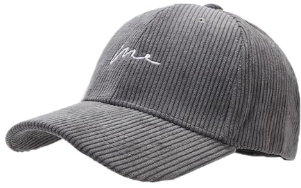 YAMEE Baseballmütze Herren Warm Cord,Baseball Cap Damen Stickerei Casual,Basecap Herren Verstellbare Winddichte,Baseballkappe Unisex Weich Retro Einfache,Schirmmütze für Outdoor Sport