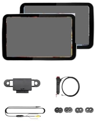 2 Delar Uppgradering Bil Nackstöd Monitor IPS TV Display Trådlös Auto For Baksäte Skärm Videospelare(2pcs Full Fit Screen)