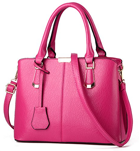 FiveloveTwo Womens Satchel Handbag Tote Purse Top Handle Shoulder Bags and Purse rose