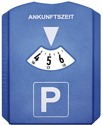 PETEX Parkscheibe mit Eiskratzer 4500, blau-weiß, 15,5 x 12 cm