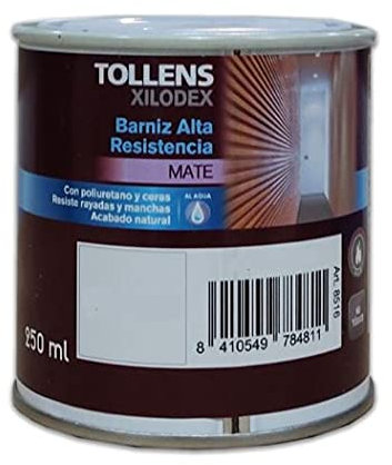 Tollens - BARNIZ ALTA RESISTENCIA AL AGUA MATE INTERIOR 250 ML - Roble Europeo 502