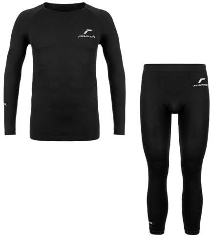 Reusch Biancheria Intima Funzionale Unisex per Bambini, per Tutte Le attività Sportive, Nero, 146