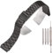 18mm Edelstahl Ersatz Uhrenarmband Kompatibel mit Casio F-108WH AE1200WH A168WA A158WA LA670WGA A700W Damen- und Herrenuhr Zubehör (Black3)